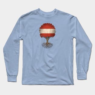 Tree of Life with Austrian Flag Long Sleeve T-Shirt